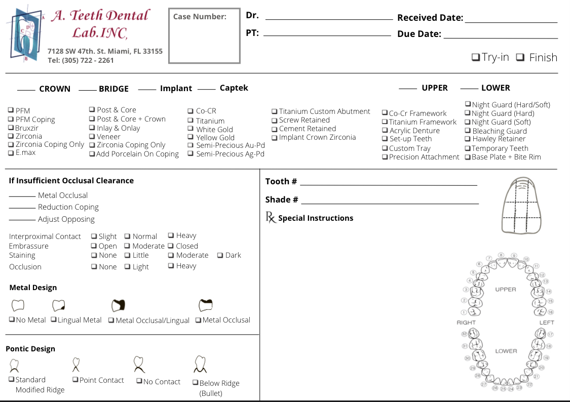 A. Teeth Dental Lab INC